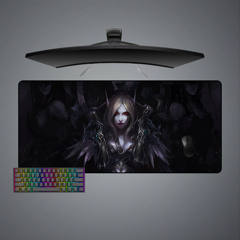 WoW Sylvanas Design XL Size Gaming Mouse Pad, Computer Desk Mat