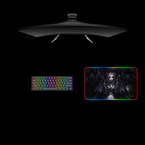 WoW Sylvanas Design M Size RGB Light Up Gaming Mouse Pad, Computer Desk Mat