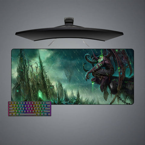 Warcraft Tomb of Sargeras Illidan Design XL Size Gaming Mouse Pad, Computer Desk Mat