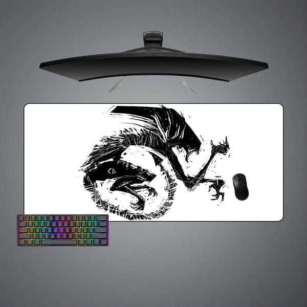Xenomorph Drawing Design M-XXL Size Gaming Mouse Pad