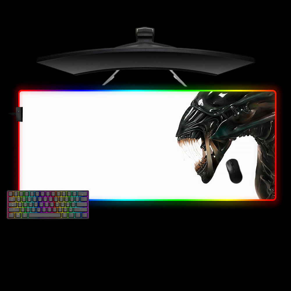 Xenomorph Queen Right Side Design M-XXL Size LED Mouse Pad