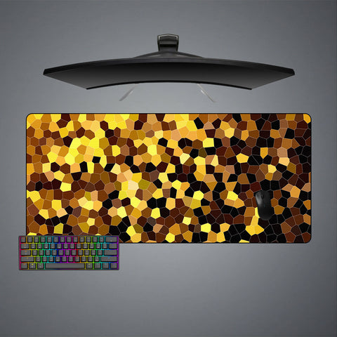 Yellow Mozaic Design XL Size Gamer Mouse Pad