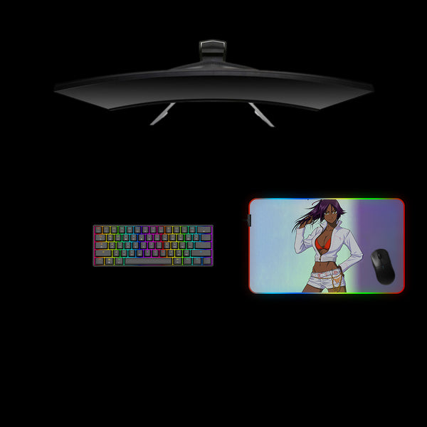 Yoruichi Casual Design Medium Size RGB Lit Gaming Mouse Pad