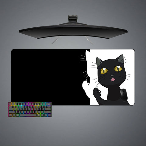 XXL size gamer mouse pad with Yoruichi cat anime design