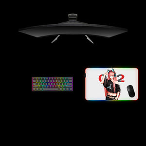 Zero Two Design Medium Size RGB Light Gaming Mouse Pad
