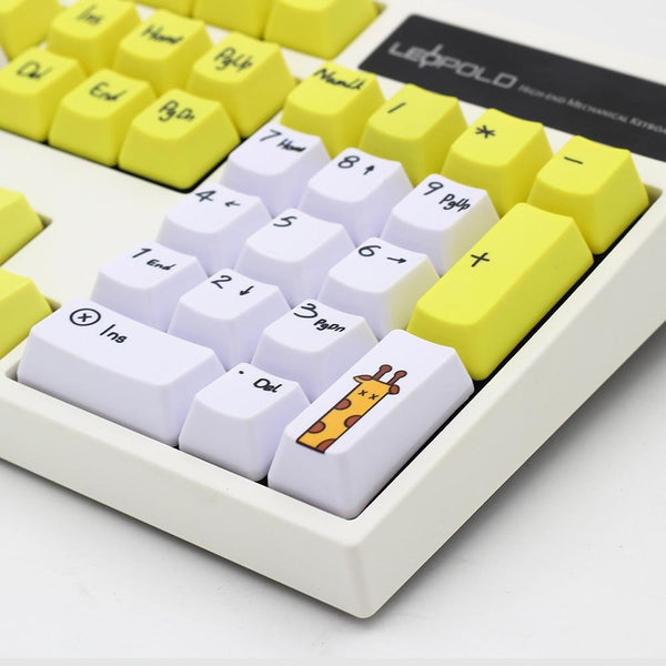 108 Keys Dye Subbed Cartoon Style Keycaps OEM Profile for MX Switches