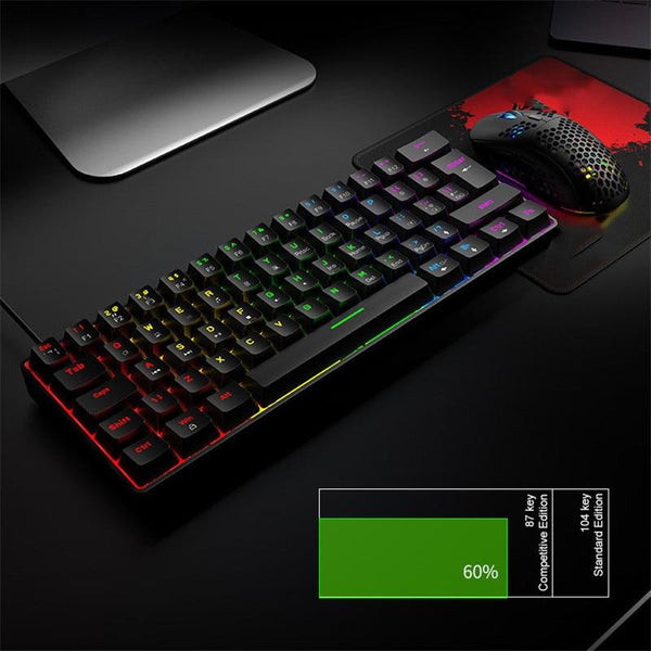 T60 60% Mechanical Keyboard RGB Backlit Type-C USB Wired