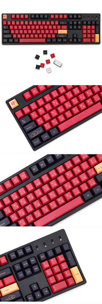 Red Samurai PBT 129 Key Keycap Set Japanese for Cherry MX Switches