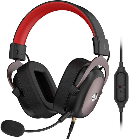 Zeus Wired Gaming Headset 7.1 Surround Sound Memory Foam Ear Pads with Removable Microphone