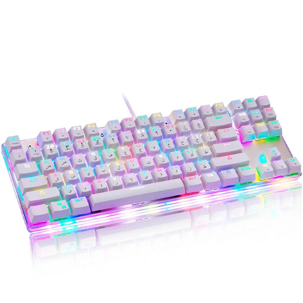 Motospeed USB Wired RGB Gaming Mechanical Keyboard 87 Key Outemu Switches - Multi Language