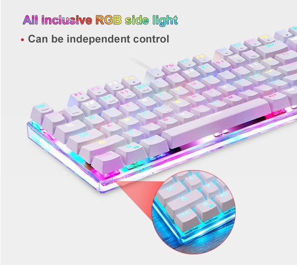 Motospeed USB Wired RGB Gaming Mechanical Keyboard 87 Key Outemu Switches - Multi Language