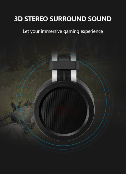 Scylla Gaming Headphones Surround Pro Wired Computer Stereo Headset With Microphone