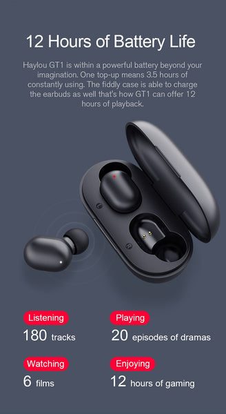 Fingerprint Touch Bluetooth Earphones - Headset