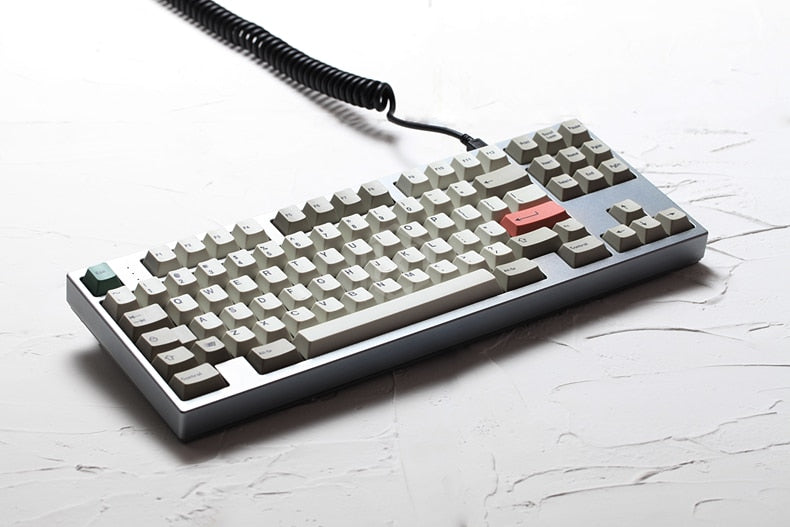 Coiled Cable for Keyboards USB A to USB Mini/Micro/Type C