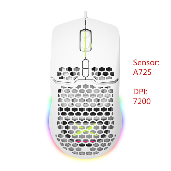 Delux M700 Honeycomb Shell Lightweight RGB Gaming Mouse