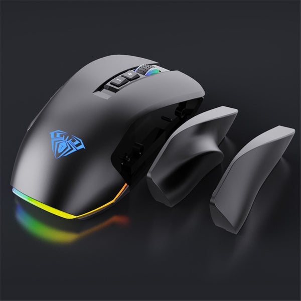 AULA RGB Wired MMO Gaming Mouse 14 Buttons Modular Sideplates