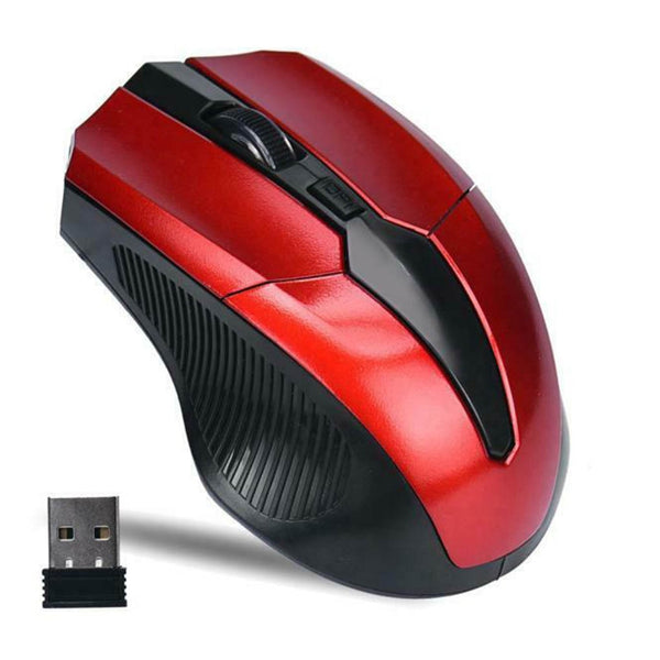 Portable 2.4Ghz Wireless Optical Mouse Adjustable DPI  Home Office Mice for PC, Laptop - Multicolor