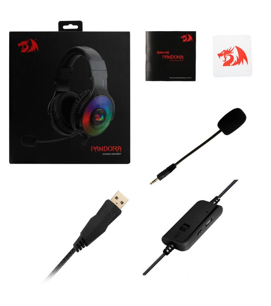 Pandora RGB Gaming Headphones 7.1 USB Surround Sound Computer Headset With Microphone