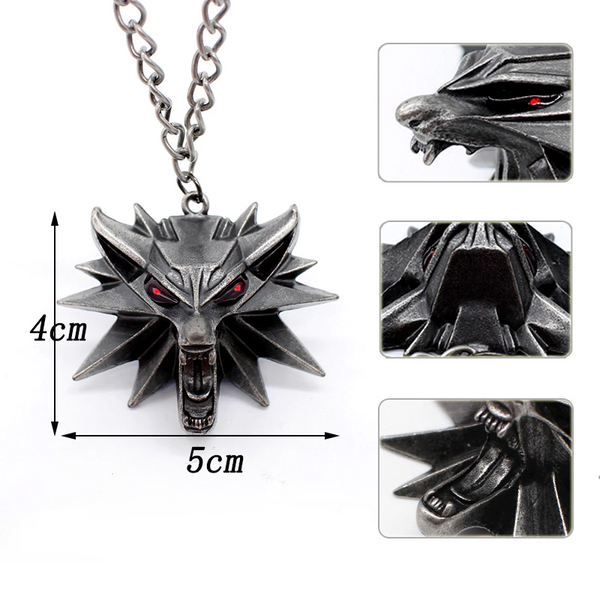 The Witcher Wolf Pendant Dimensions