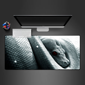 Albino Snake Design Mouse Pad