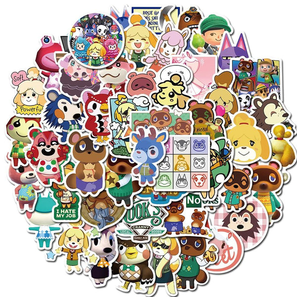 Animal Crossing Game Stickers, Decals - 10/50 Piece