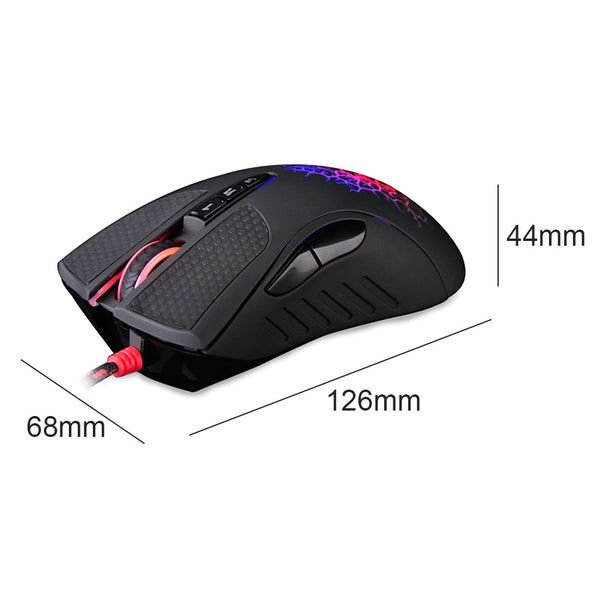 Bloody USB Wired Gaming Mouse Dimensions
