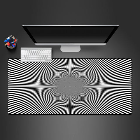 Burst Illusion Design Desk Mat