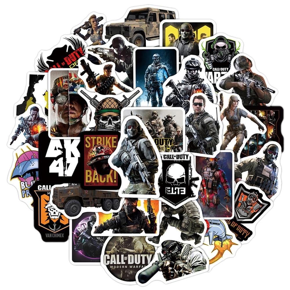 Call of Duty Game Adhesive Stickers, Decals - 10/30/50 Piece