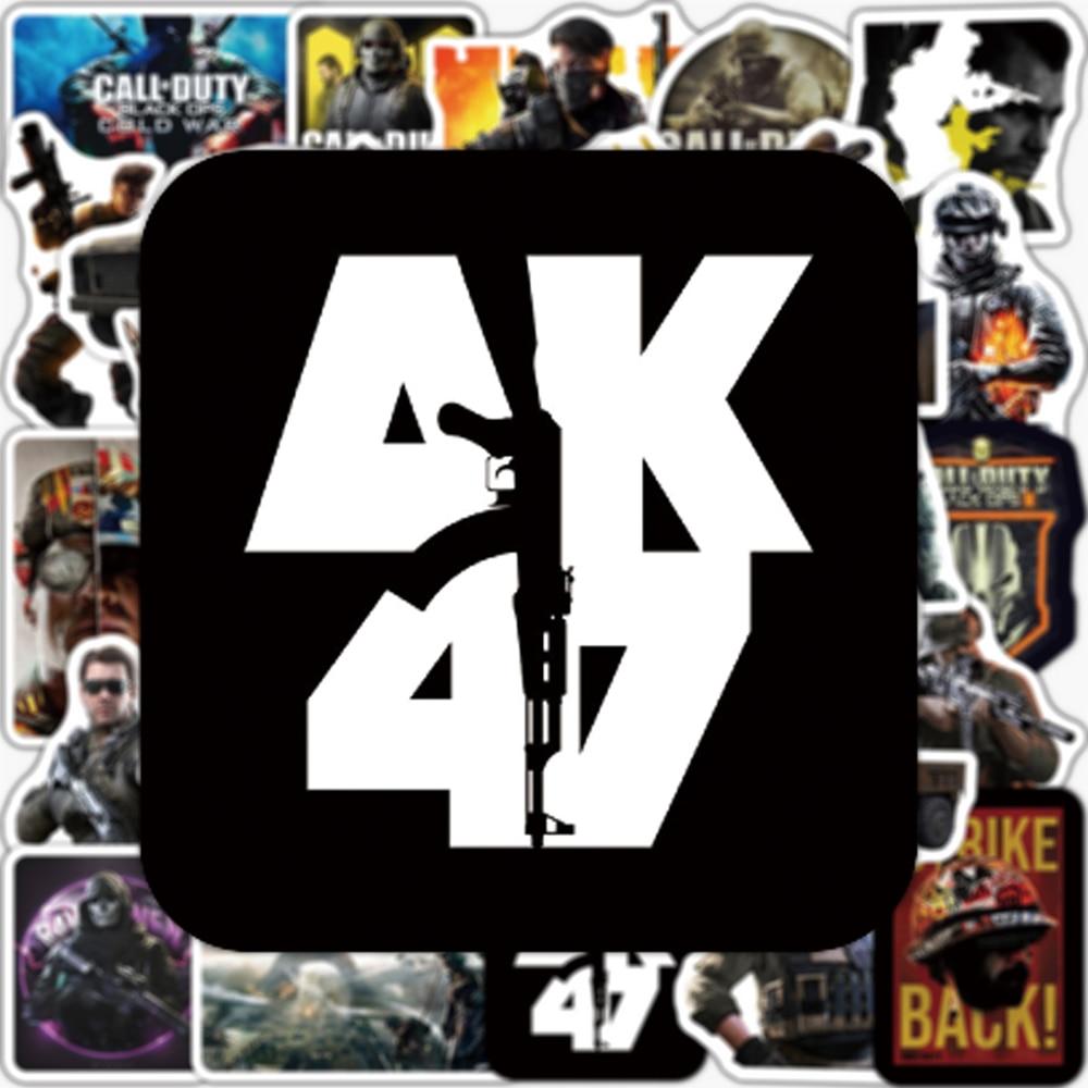 Cod Gun Stickers Call of Duty Game Adhesive Stickers, Decals - 10/30/50 Piece