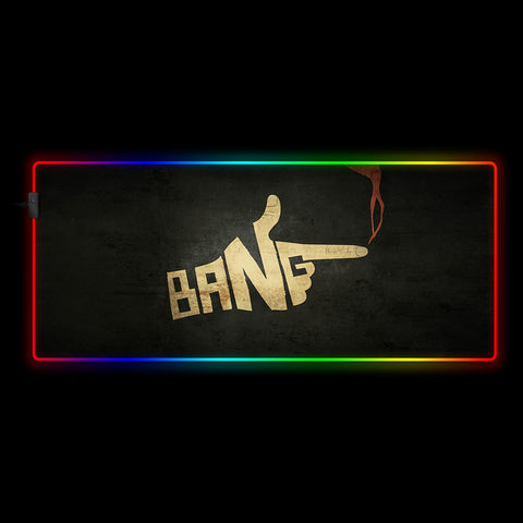 Cowboy Bebop Bang Design RGB Mouse Pad