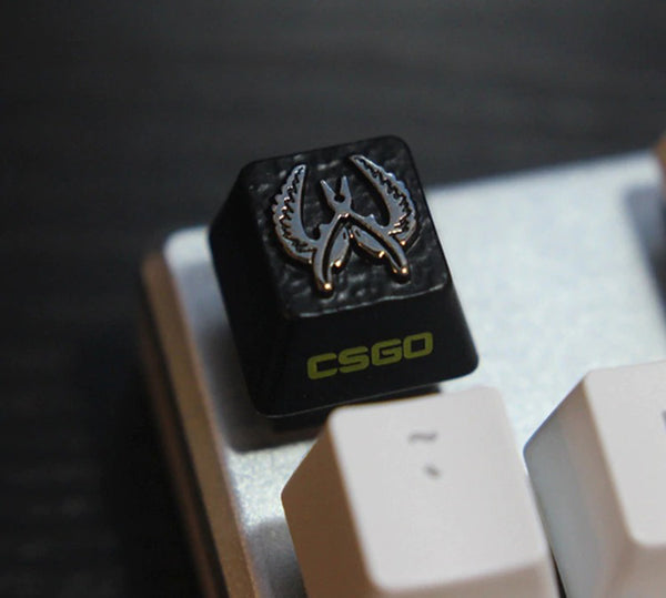CSGO - CT Logo - Keycaps for Mechanical Gamer Keyboards, Gaming Design