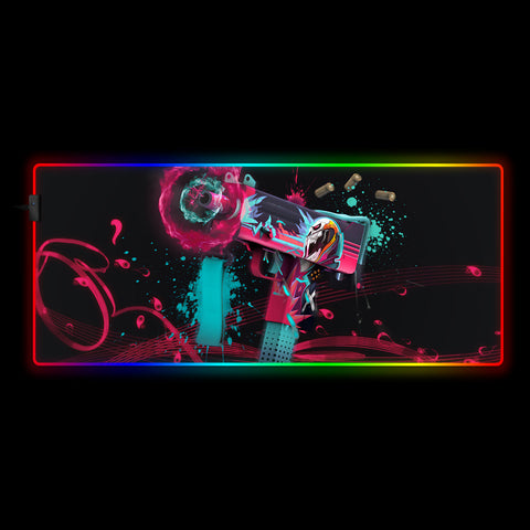CSGO Neon Rider Skin Design RGB Gamer Mouse Pad