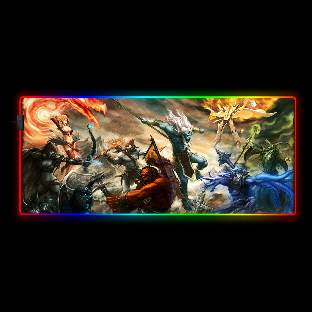 Defense of The Ancients Design RGB Gamer Mouse Pad