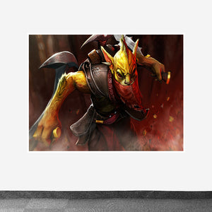 DOTA 2 Bounty Hunter Design Printed on Canvas Fabric