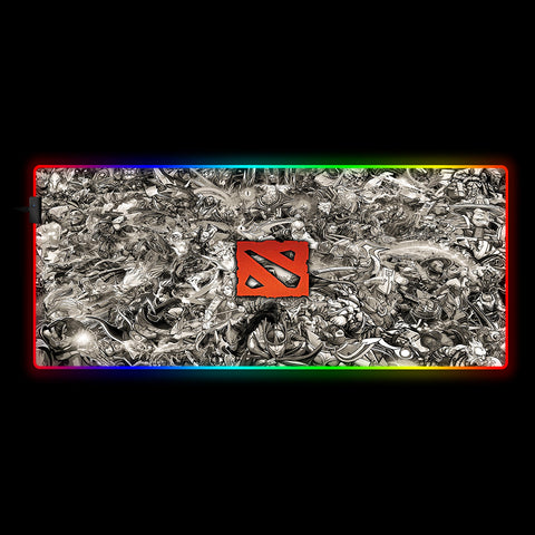 Dota Hero Drawing Design RGB Mouse Pads