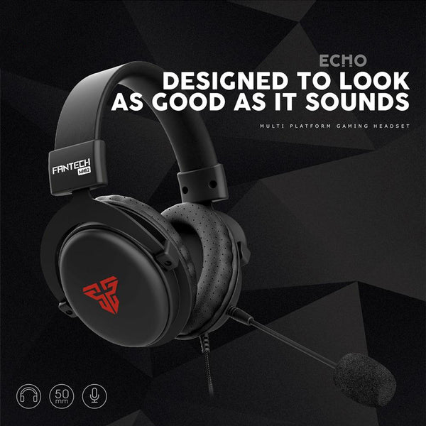 Echo 3.5mm Wired Gaming Headphones PC Stereo Headset With Microphone
