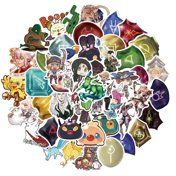 Final Fantasy Game Stickers, Decals - 10/30/50 Piece