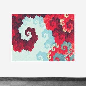 Fractals Design Printed on Canvas Fabric