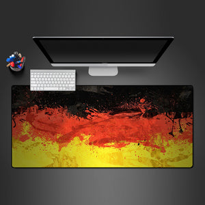 German Flag Splash Paint Design Large Gaming Mouse Pad