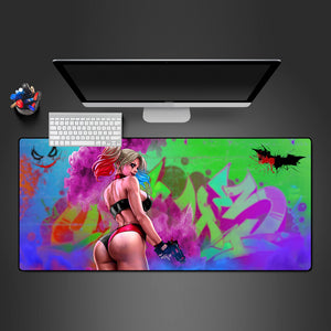 Harley Quinn Colors Design Gaming Mouse Pad