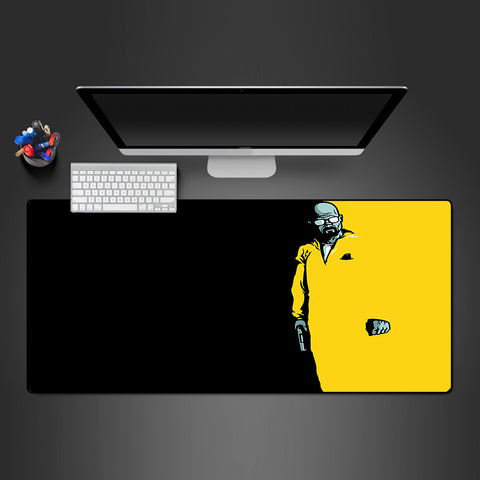 Heisenberg Black & Yellow Design Mouse Pad