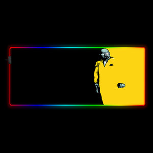 Heisenberg Black & Yellow Design RGB Mouse Pad