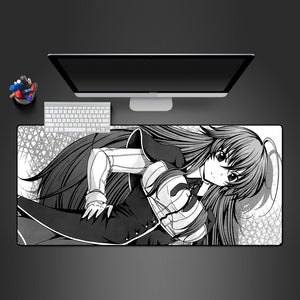 Rias Black & White Design Mouse Pad