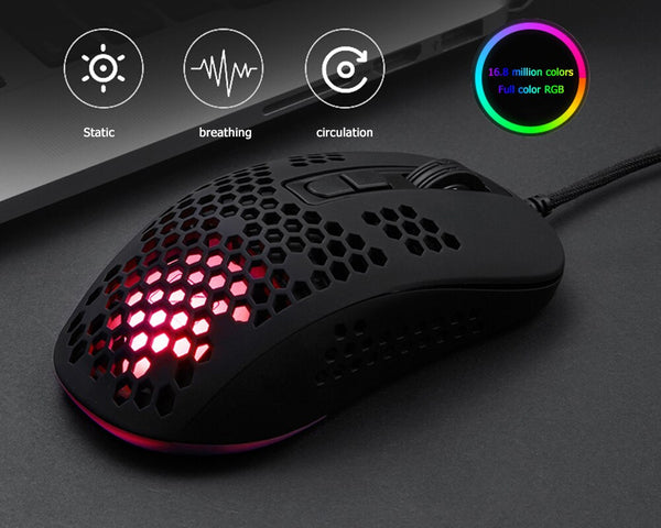 Hive Gaming Mouse RGB Light Modes