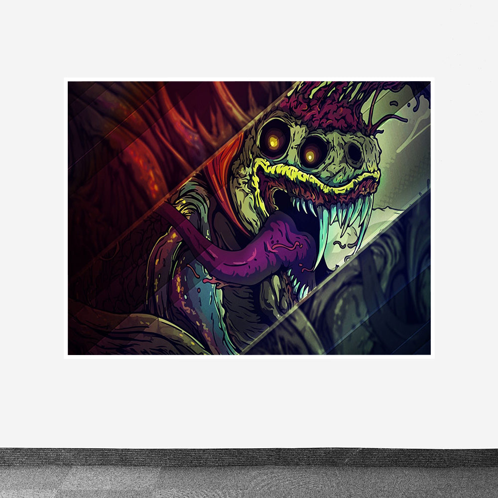 Hyperbeast 12 Design Printed on Canvas Fabric