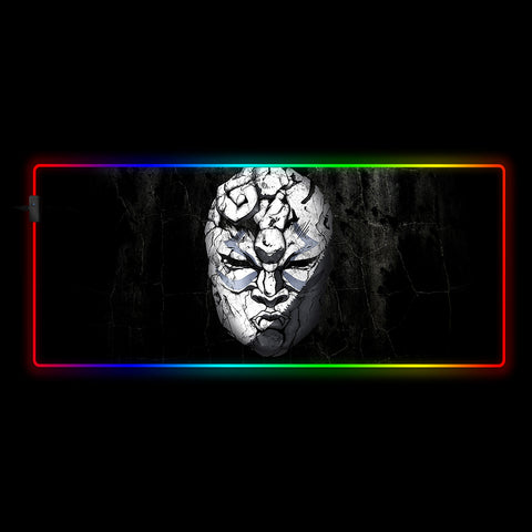 Jojo Stone Mask Design RGB Mouse Pad