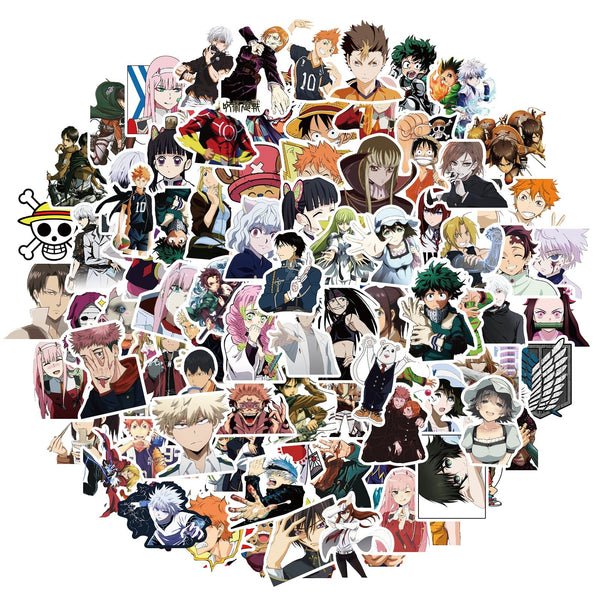 Anime Mixed Stickers, Decals - 10/50/100 Piece