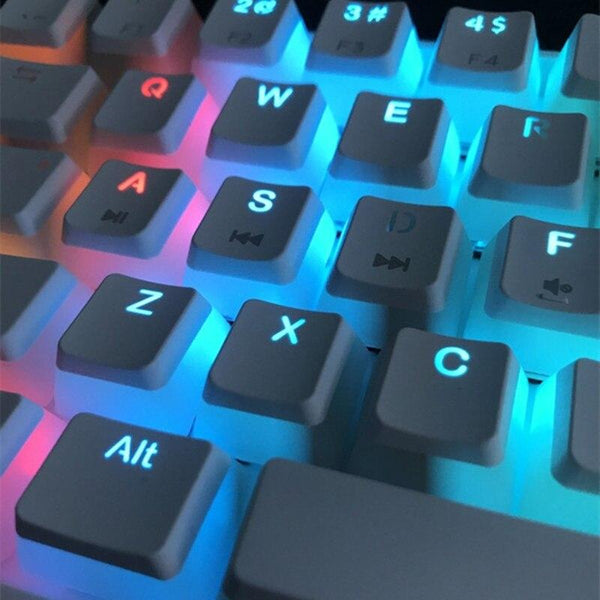 MK61 Gaming Keyboard RGB Backlit Hot Swappable Gateron Switches Type-C Wired