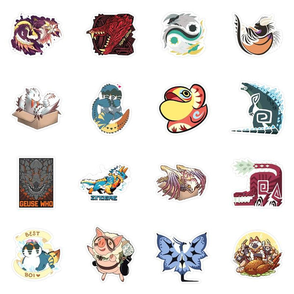 Monster Hunter Game Stickers, Decals