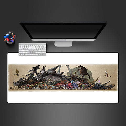 Monsters Scale Design Gamer Mouse Pad